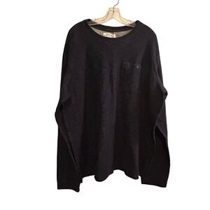 REI Cooperative Men's Long Sleeve Pocket T‎ Shirt XXL Blue Cotton Polyester